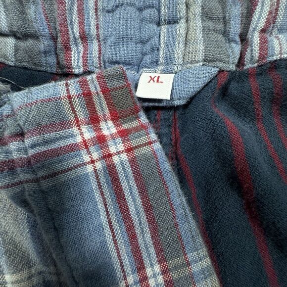 Brooks Brothers Flannel Pajama Set Men's XL Blue Plaid Top Bottom Classic Dad - Picture 10 of 13